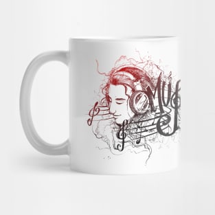 Music Soul Outline Mug